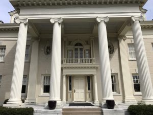 Hawthorn Hill front door in Dayton Ohio